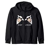 Schaf Unschaf Schafe mit Sonnebrillen Fun 70er 80er 90er Kapuzenjacke