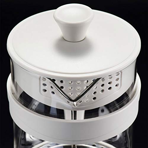 Image of French Press Coffee Maker, Heat Resistant Borosilicate Glass Coffee Pot Percolator, Coffee Brewer with Filtration, Tea Maker Filters (800ml /27oz)