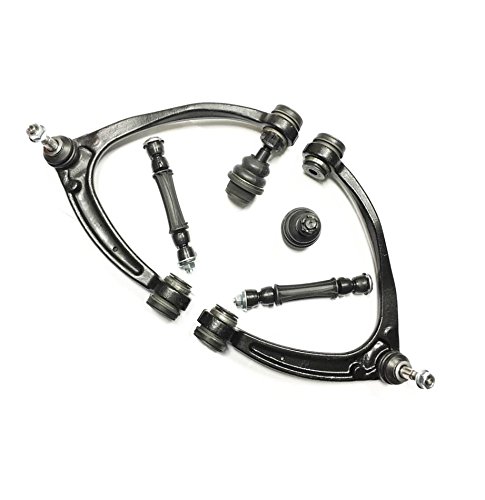 8 Pc New Front Suspension Kit Upper Control Arm, Lower Ball Joints, Sway Bar Link, Inner Tie Rod Ends #TOP3
