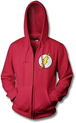 DC Comics The Flash Mens Full Zip Hoodie