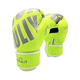Boxhandschuhe Kinder Erwachsene Sanda Handschuhe Wettbewerb Kampfhandschuh Professional Fitness Sanda Training Boxhandschuhe Boxhandschuhe Erwachsene Männer und Frauen,Grün,12oz