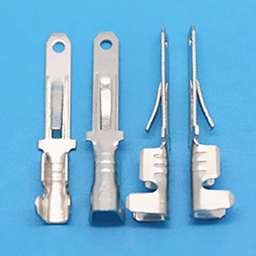 Gimax 1pack 2.8 Male Female Spade Cable Wire Terminals Square Insert for 2.8mm Connectors (5000pieces)