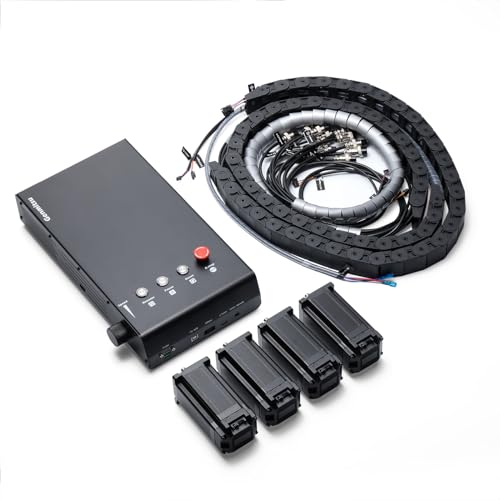 Genmitsu Close-Loop Stepper Motor Set for PROVerXL 4030, 4PCS 60-100 Closed Loop Stepper Motors with Chain Cables, GRBL-Based Control Box Upgrade Kit for 4030 CNC Router Milling Engraving Machine by Genmitsu - Used condition - US$474.05