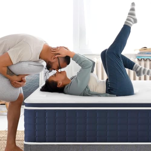 Image of Coolvie 14 Inch Full Hybrid Mattress in a Box, Medium Plush | Gel Memory Foam & Zoned Pocket Springs, Pressure Relief & Back Support, Cool Sleep, Fiberglass-Free, 10-Year Limited Warranty