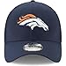 New Era Unisex-Adult NFL 39THIRTY Team Color Primary Primary Logo Stretch Fit Flex Football Cap Hat - Denver Broncos Navy - Small/Medium