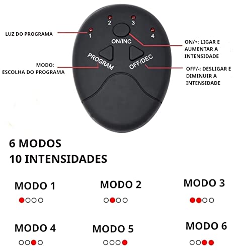 Tonificador Muscular 3 Em 1 Abdominal braços pernas Estimulo Eletrico Abdomen