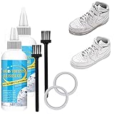 2Sets Shoes Whitening Cleansing Gel, Shoes Stain Remover, White Shoe Cleaner Sneakers Kit, Whitening...