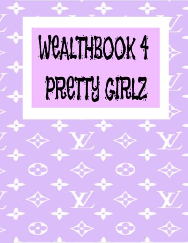 PURPLE DESIGNER BACKGROUND LOGO WEALTH SCRAPBOOK: Scrapbook, Sketchbook, Notebook, Picture Book, Wealthbook: 100 (50 sheets) Pages, “8.5x11” White Pages W/Borders