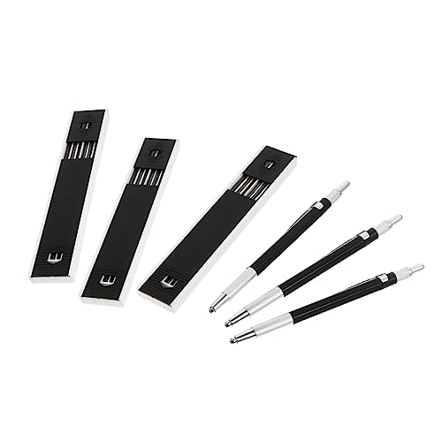 3-Sets-Mechanical-Pencil-Black-Colored-Pencils-Carpenter-Pencils-Black-Pencils-Engineering-Pencils-Automatic-Painting-Pencil-Automatic-Drafting-Pen-Automatic-Pencil-Metal