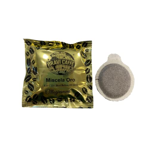 Bravi Caffè - Mélange Oro - 150 dosettes à Café papier filtre ESE