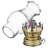 Design vintage : l’association d’un abat-jour rétro classique et d’un brûleur vintage confère une ambiance artistique unique à votre intérieur. couvercle en verre pour lampe à pétrole, globes pour lampe à pétrole
