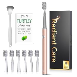 Brosse À Dents Électrique Sonique 40 000 VPM Avec Gratte-Langue Et 6 Têtes - JTF