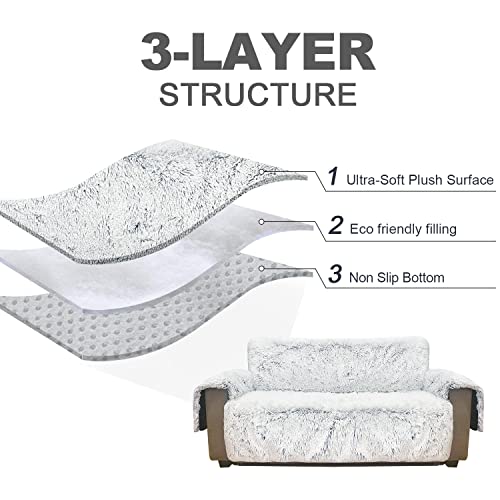 Snugglesinto Quilted Cover For Sofa And Furniture,Easy-To-Install Water Resistant Slipcover ,Advanced Non-Slip Furniture Protector For Kids, Dogs, Pets.oversized Sofa Style,Magic Gray. #TOP2