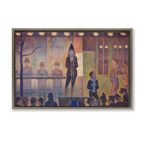 Classic Circus Sideshow Comic, 16 x 24 Inch Canvas in Floater Frame