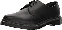 Dr. Martens Unisex 1461 Mono 3-Eye Shoe, Black Smooth Leather, UK 7/US M8W9