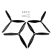 CHENJUAN 4 Pz Elica for Hubsan H501S MJX B3 B2 B2C B2W Bugs 3 Bugs 2 RC Quadcopter elica di Ricambio (Color : Black)