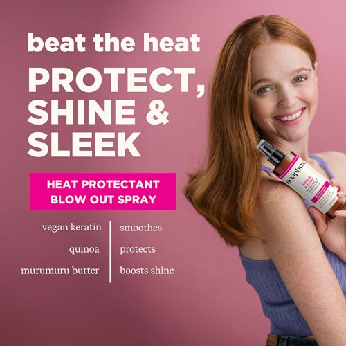 Soapbox SPX06958 Heat Protectant Spray, 8Oz - Strengthening Hair Care, 3-In-1 Heat Protection, Shine Boosting, Anti Frizz Hair Spray, Vegan, Silicone Free thumb #2