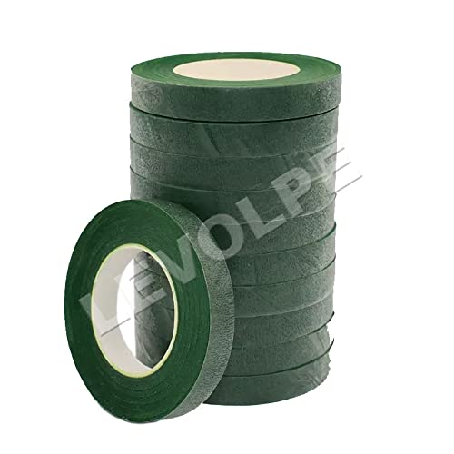 Fita Floral Adesiva Verde Artesanato Arranjo - 10 Unidades