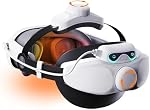Noiposi 10000mAh Battery Head Strap for Meta Quest 3s/3/Quest 2,Adjustable Knob Elite Strap Replacement,VR Headset Accessories Strap Enhanced Support&Comfort& Extend 4-5H Playtime