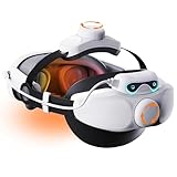 Noiposi Headstrap mit 10000mAh Batterie für Meta Quest 3s/3/Quest 2, Doppelknopf Elite Strap Ersatz, VR-Headset Zubehör Band verbesserter Support & Komfort & reduzierter Druck verlängerte Spielzeit