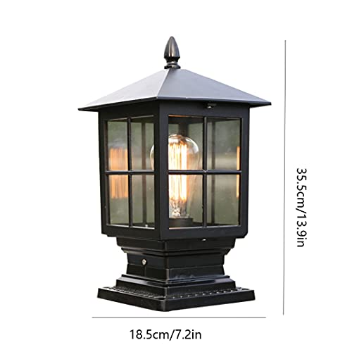 Poste de luz para exteriores impermeable IP54 con casquillo E27 para iluminación de caminos 7