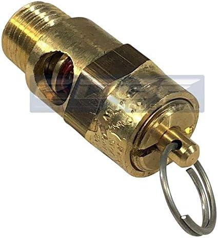 1/4" ASME Brass Safety Relief POP Off Valve, American Made, COMPRESSORS, Tanks (70 PSI) - Image 4