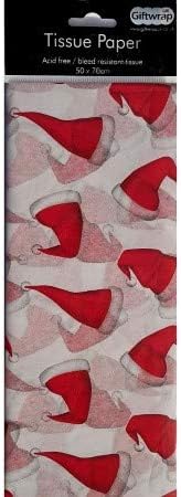 Santa Hats White Tissue Paper by Stewo