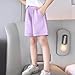 Pbawab Girls Sweat Shorts Trendy Casual Athletic Running Summer Vacation Outfits Comfy Fashion Workout Teen Clothing Purple