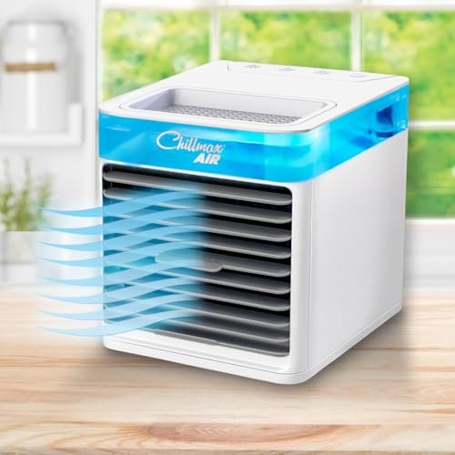Jml Air Cooler, Portable Fan And Humidifier - Chillmax Air Pure Chill 2.0, 4-Speed Settings With Dual Mist Spray Jets, Evaporative Hydro-Chill Filter, Easy Clean Alternative Air Conditioning Unit - 3