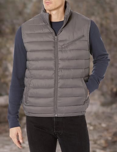 Image of Cole Haan Men's Quilted Puffer Vest With Chest Zip Pocket