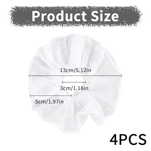 4 Stück tropfschutz kommunionkerze,Weiße Tüll tropfschutz taufkerze,tropfenfänger für kerzen,kerzenhalter kommunionkerze für Kommunionkerzen,Taufkerzen