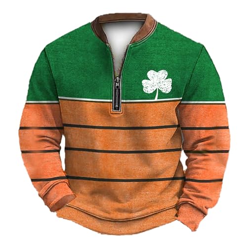 Sweat-shirt à col zippé décontracté, idéal pour l'entraînement extérieur