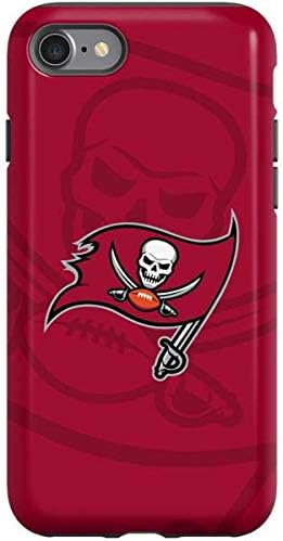 Skinit Pro Phone Case Compatible with iPhone SE (2nd & 3rd Gen) - Officially Licensed NFL Tampa Bay Buccaneers Double Vision Design