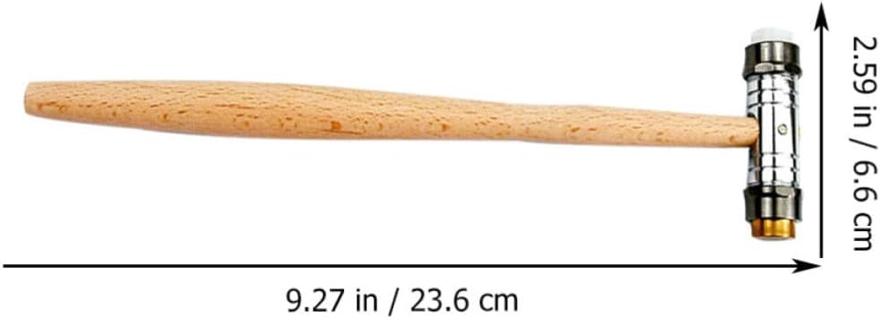 Head Double End Hammer with Wood Handle, Detachable Head