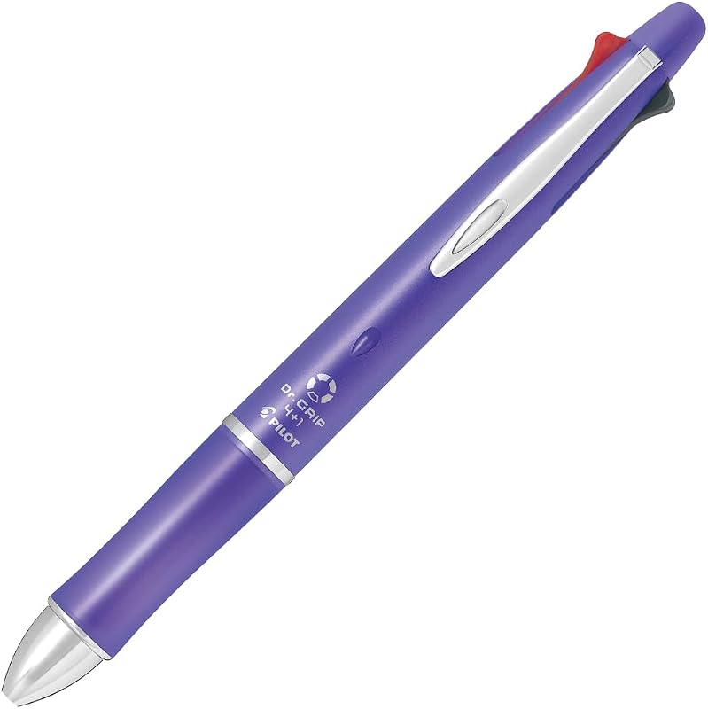 Pilot Multi Function Pen Dr. Grip, 0.5mm Acro Ink Ballpoint Pen, 0.5mm Mechanical Pencil, Lavender (BKHDF1SEF-LA)