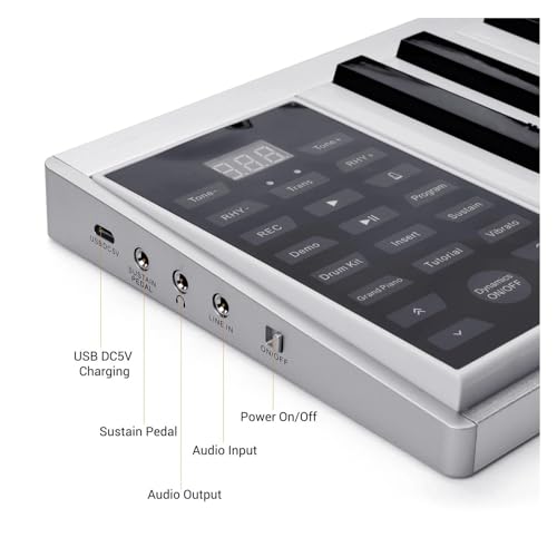 Clavier De Piano Électronique Numérique À 61 Touches, Sortie 128 Tons, 128 Rythmes, 14 Chansons De Démonstration, Enregistrement Et Lecture - Les Beatles, Paul McCartney, John Lennon, RIngo Starr, George Harrison Clavier De Piano Électronique Numérique À 61 Touches, Sortie 128 Tons, 128 Rythmes, 14 Chansons De Démonstration, Enregistrement Et Lecture – Image 8