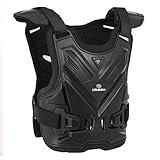 Motorcycle Body Armor Vest, Dirt Bike Chest Protector with Back Support & Breathable Mesh, Motocross Gear for...