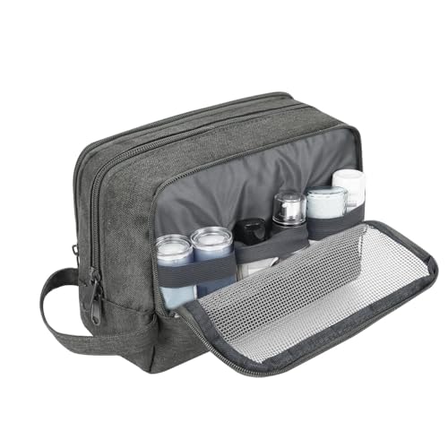 Image of WANDF Travel Toiletry Bag for Men, Small Dopp Kit for Toiletries