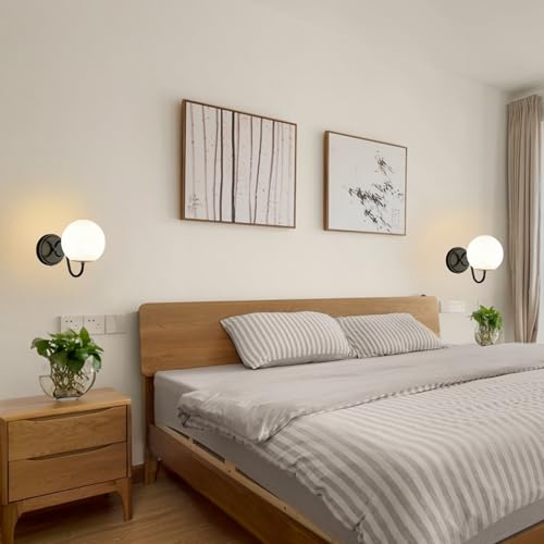Image of Vintage Matte Black Bathroom Wall Sconces, Include G9 bull, 2-Pack