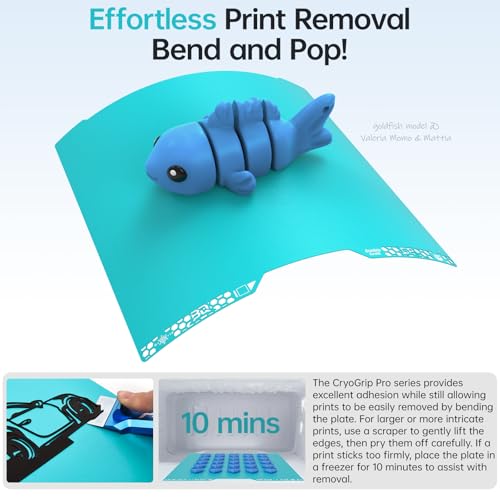 Image of BIQU CryoGrip Pro Glacier Compatible with Bambu-Lab H2C 3D Printer 355x346mm Panda Build Plate Double Sided Upgrade Spring Steel Plate Removable Surface Platform