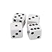 White and Black Dice - 10 Pcs
