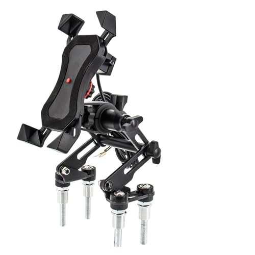 Support téléphone moto anti-vibration et d'extension plaque GPS BMW F900R S1000R avec chargeur USB