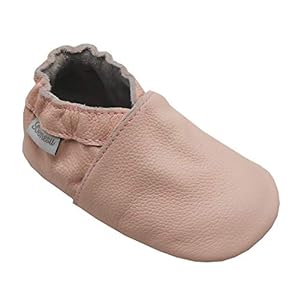 Bemesu Lederpuschen Baby Krabbelschuhe Hausschuhe Mädchen Junge Kinder Lauflernschuhe aus Leder 0-24 Monate