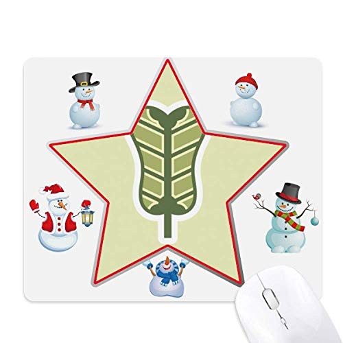 Tapis de souris Palmleaf bonhomme de neige pour ordinateur portable