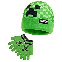 Minecraft Beanie or Winter Accessories Set | 3 Pcs with Scarf & Gloves | 2 Pcs with Gloves | or 1 Pcs Beanie or Bucket Hat