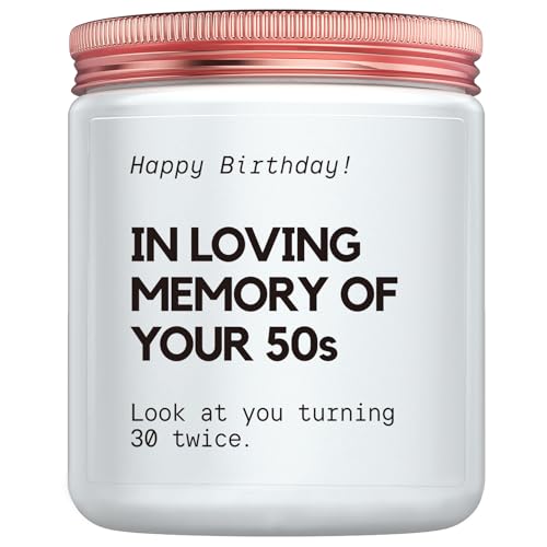 Best 60th Birthday Gifts for Women Men,Funny Friend Gift for Women Sixty, 60 Year Old Bday Gifts for Sister Wife Mom Candle