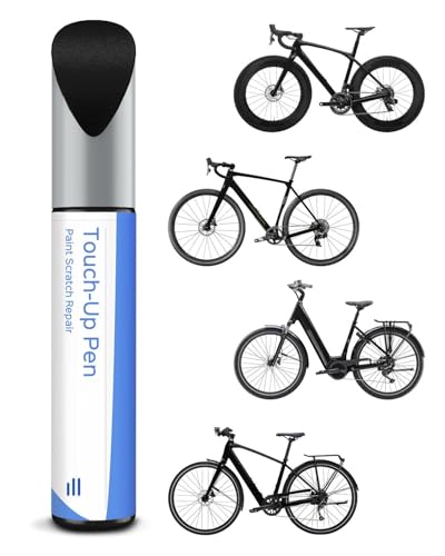 PARTS4EV Black Pearl Satin Vernice per bici - Vernice per ritocchi per Trek, utilizzare pennarello per metallo e plastica - Vernice per bicicletta ad alta copertura