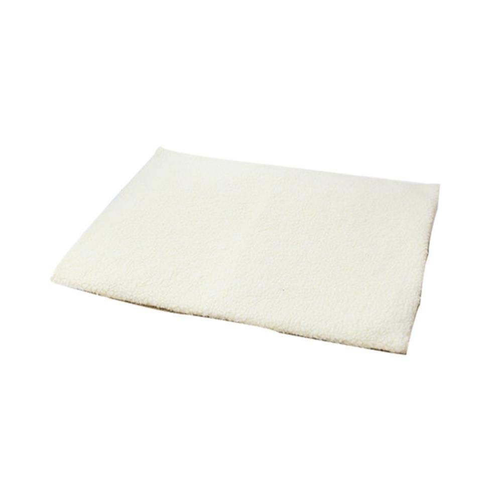 Tapis chauffant chat et chiot couverture thermique lit blanc 60x45cm