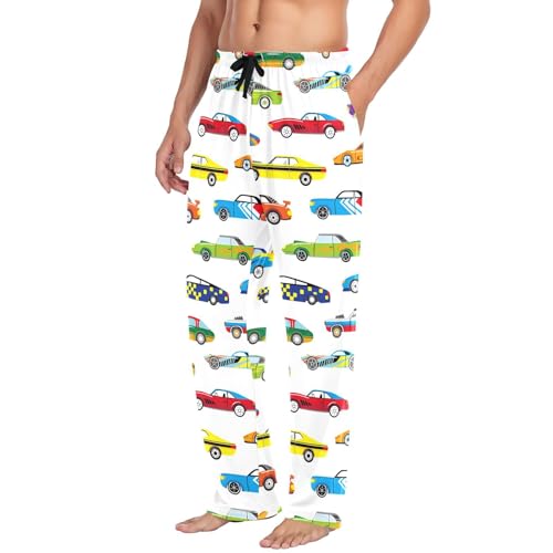 susiyo Cool Race Cars Men's Pajama Pants Cotton Pajama Bottoms Sleepwear PJ Pants Lounge Pants with Pocket Drawstring4