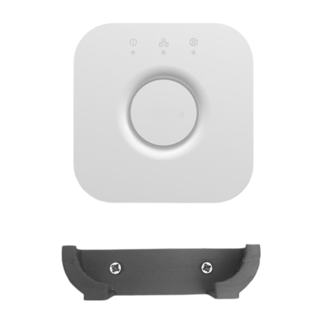 3D Cabin Phillips Hue Light Bridge Holder Bracket Wall Mount : White Grey